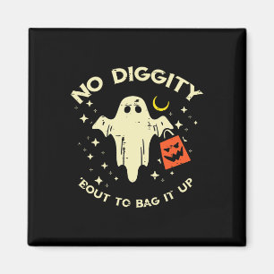 Halloween Ghost No Diggity Costume Boys Girls Kids Magnet