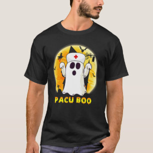 Halloween Ghost Pacu Boo Nurse Nursing Medical Men T-Shirt