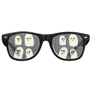 Halloween Ghost Pattern Retro Sunglasses