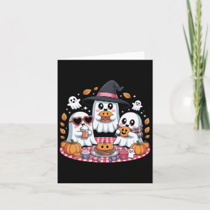 Halloween Ghost Picnic Party Card