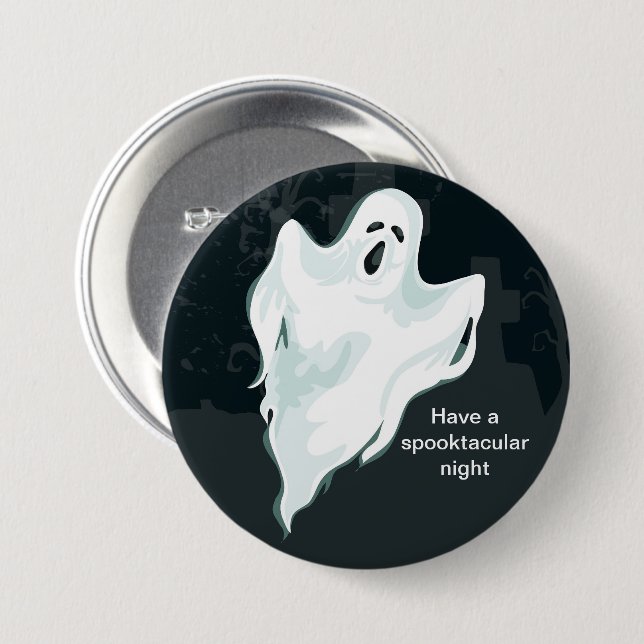 Halloween Ghost Pin (Front & Back)