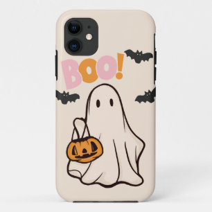 halloween ghost pink and orange design Case-Mate iPhone case