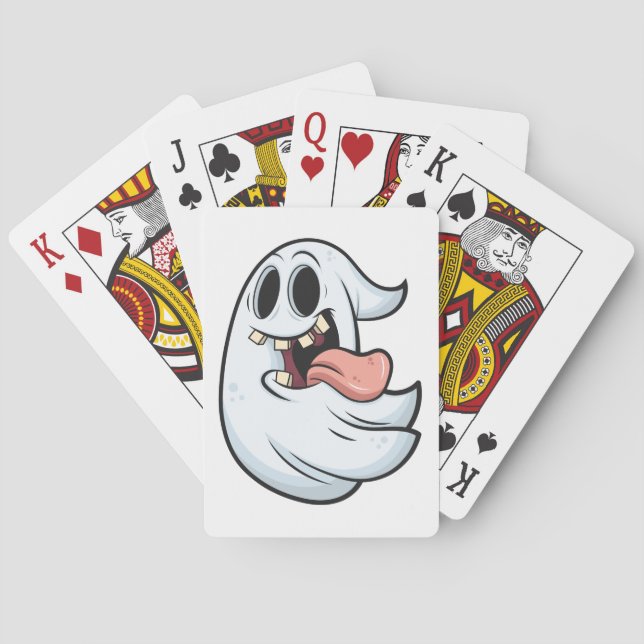 Halloween ghost playing cards (Back)