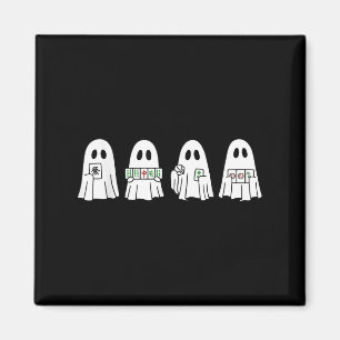 Halloween Ghost Playing Mahjong Soky Season Game D Magnet