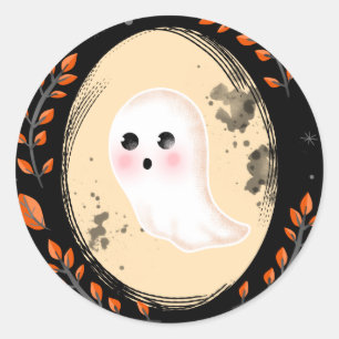 Halloween Ghost Portrait stickers
