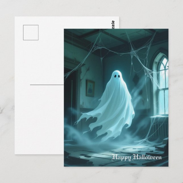 Halloween Ghost  Postcard (Front/Back)