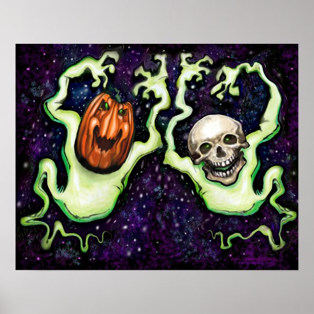 Halloween Ghost Poster (Front)