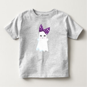 Halloween, Ghost, Ribbon, Bow, Trick Or Treat, Boo Toddler T-Shirt