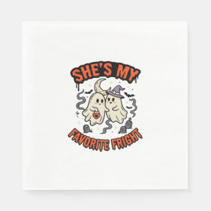 Halloween Ghost Romance Humour Napkin