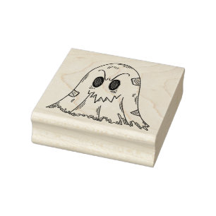Halloween Ghost Rubber Stamp
