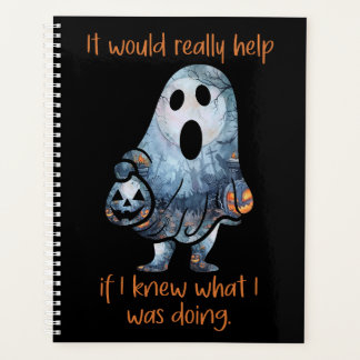 Halloween Ghost Sarcastic Funny  Planner