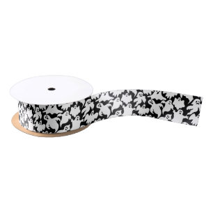 Halloween Ghost Satin Ribbon