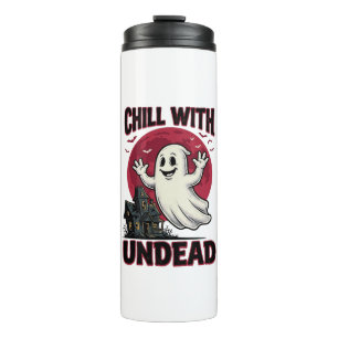 Halloween Ghost Shirt Vintage Haunted Zombie Desig Thermal Tumbler