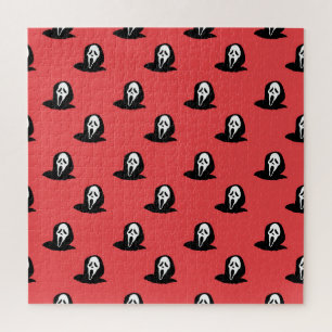 Halloween Ghost Silhouette Spooky Pattern. Jigsaw Puzzle