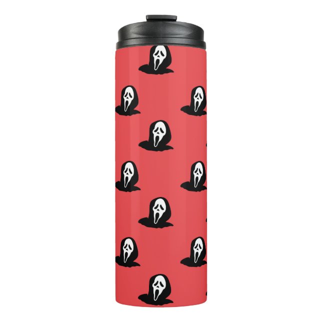 Halloween Ghost Silhouette Spooky Pattern. Thermal Tumbler (Front)