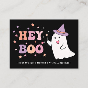 Halloween Ghost Small business thank you Business Card