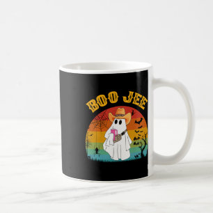 Halloween Ghost Spooky Costume Boo Jee Ghost With Coffee Mug
