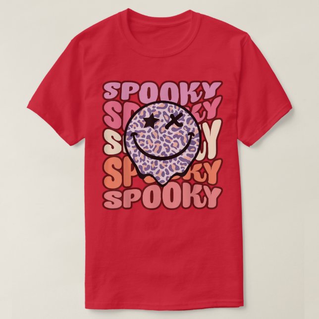 Halloween Ghost Spooky Happy Season 2022 Retro  T-Shirt (Design Front)