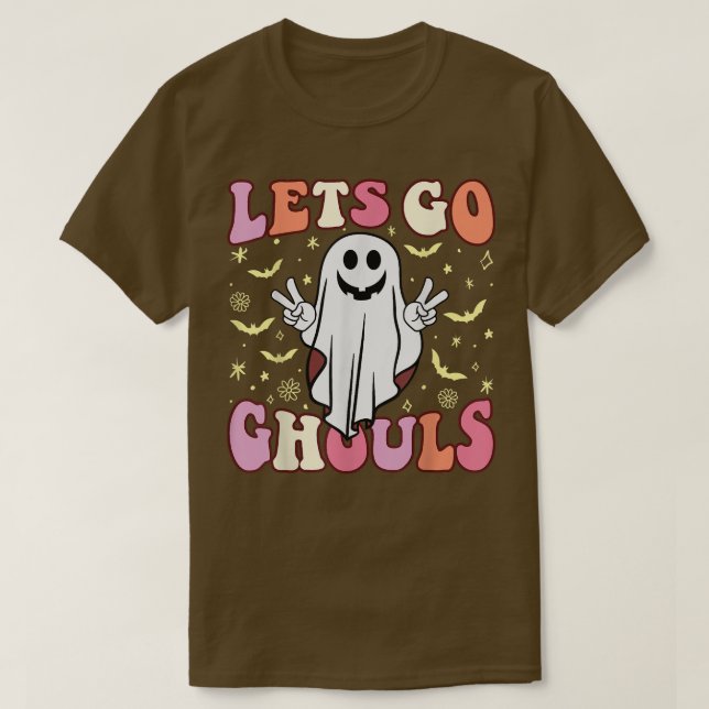 Halloween Ghost Spooky Lets Go Ghouls Season 2022  T-Shirt (Design Front)