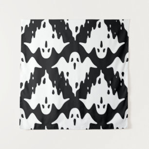 Halloween Ghost Spooky Seamless Pattern Tapestry