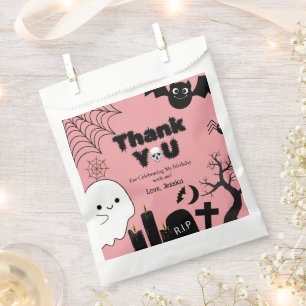 Halloween Ghost Spooky Thank you Birthday party Favour Bags