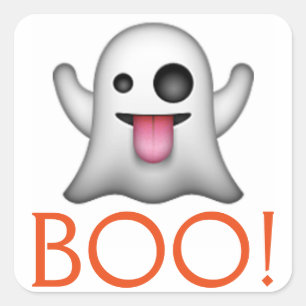 Halloween Ghost Square Sticker