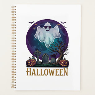 Halloween Ghost Sunglasses Purple Moon Graveyard_1 Planner