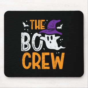 Halloween Ghost The Boo Crew Costume Matching Wome Mouse Pad