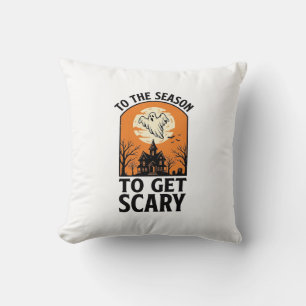 Halloween Ghost To Get Scary Vintage Spooky_1 Cushion