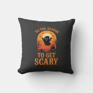 Halloween Ghost To The Season To Get Scary_1 Cushion