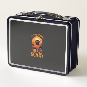 Halloween Ghost To The Season To Get Scary_1 Metal Lunch Box