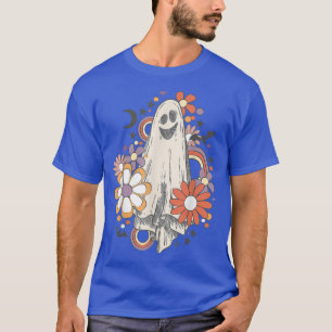 Halloween Ghost Vintage Groovy Trick Or Treat Spoo T-Shirt