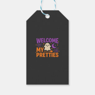 Halloween Ghost Welcome My Pretties SVG Design Gift Tags