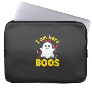 Halloween Ghost Wine Boos Design Laptop Sleeve