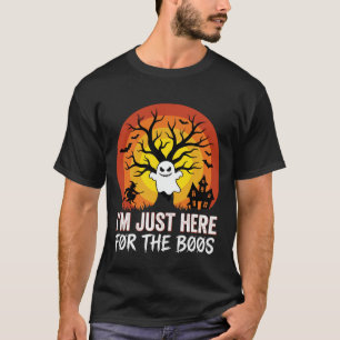 Halloween Ghost Witch Retro Sunset Graphic T-Shirt