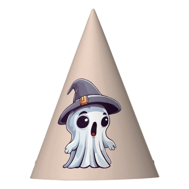 Halloween: Ghost with Hat -  (Front)