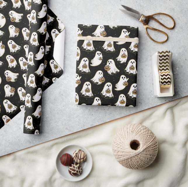 Halloween Ghost Wrapping Paper (Crafts)