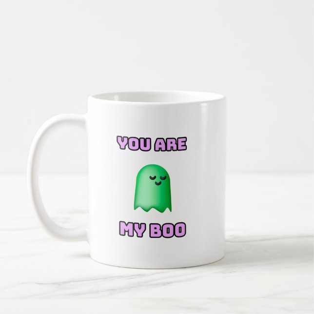 Halloween Ghost - You Are My Boo Coffee Mug (Left)