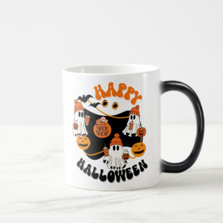 Halloween Ghostly Good Vibes Spooky Coffee Mug,  Magic Mug