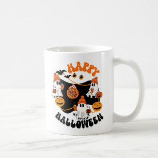 Halloween Ghostly Good Vibes Spooky Coffee Mug,  Mug