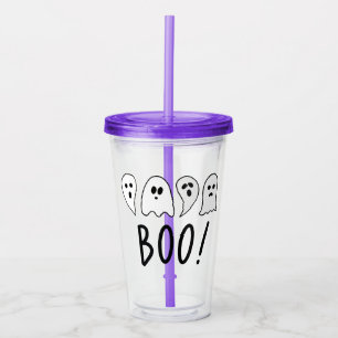 Halloween Ghosts Boo Acrylic Tumbler