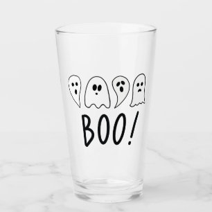 Halloween Ghosts Boo Glass