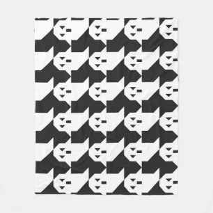 Halloween ghosts: geometric seamless pattern. fleece blanket