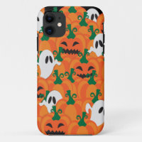 Halloween Ghosts Haunted Pumpkin Patch