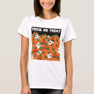 Halloween Ghosts Haunted Pumpkin Patch T-Shirt