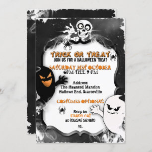 Halloween Ghosts Party Invitations