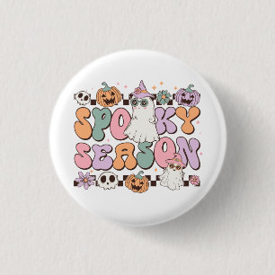 Halloween Ghosts Spooky Season 3 Cm Round Badge
