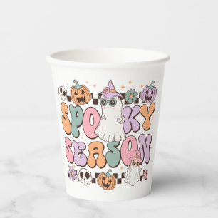 Halloween Ghosts Spooky Season Paper Cups