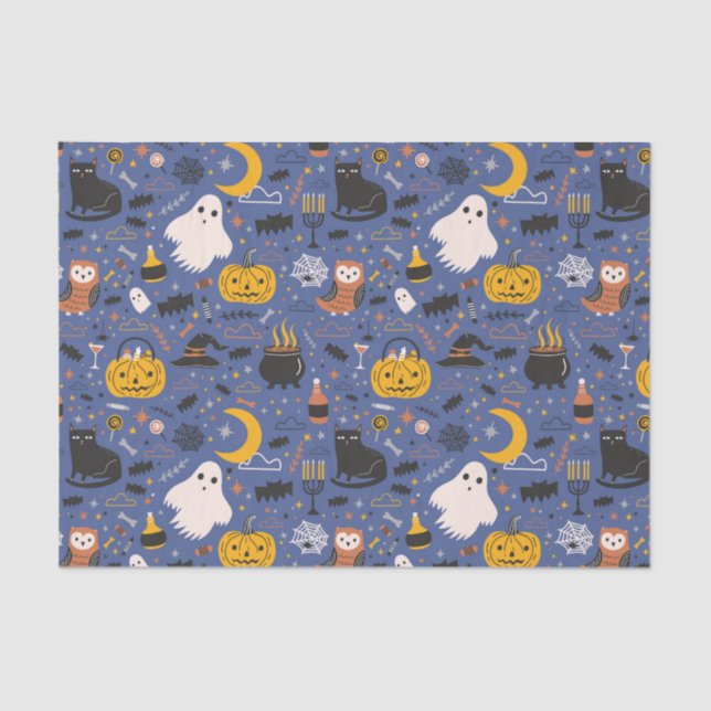 Halloween Ghosts  Tissue Paper (Front)