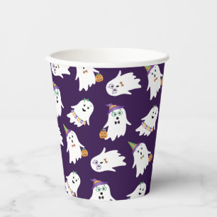 Halloween Ghosts Trick Or Treat Paper Cups
